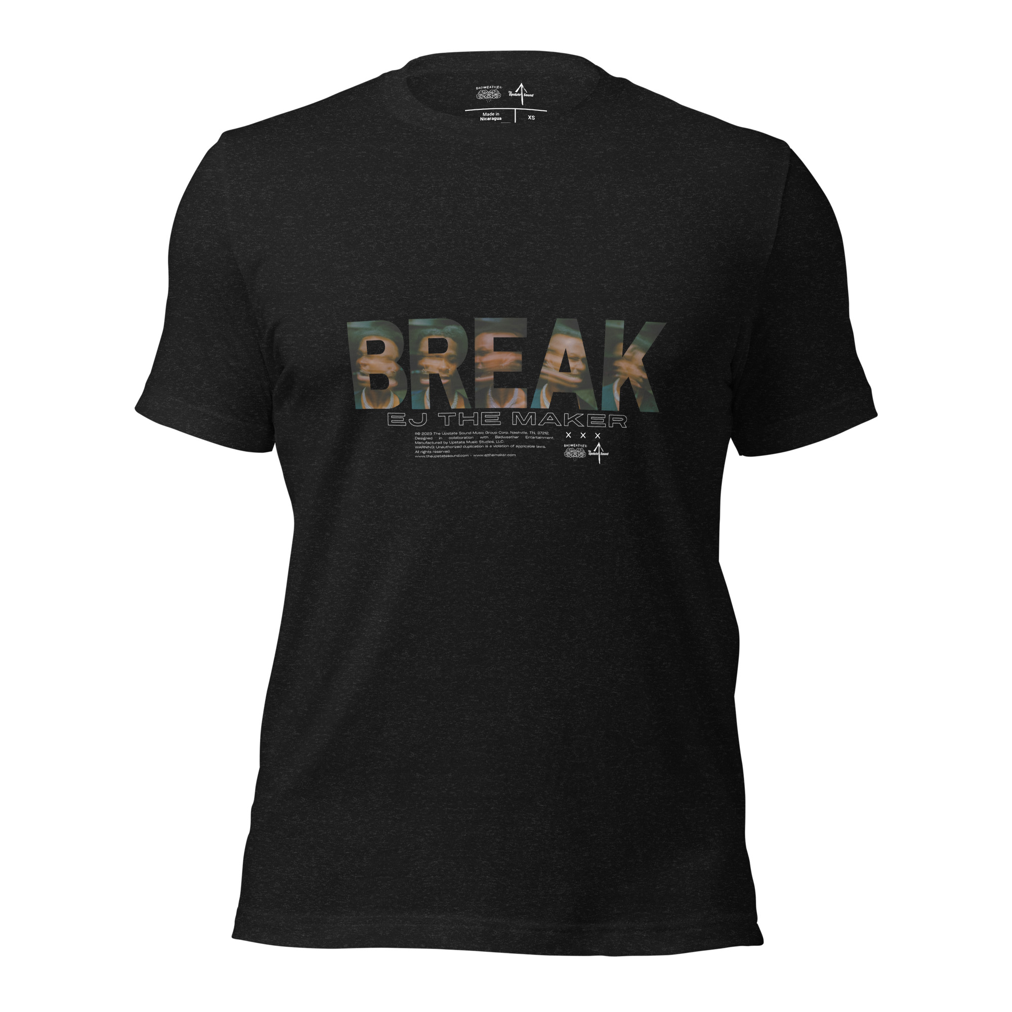 ブラームスBREAKBEATS Tシャツ 黒 BREAK ___| t-shirt | The Upstate Sound